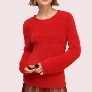 kate spade cortland mainline crewneck sweater Red NWT